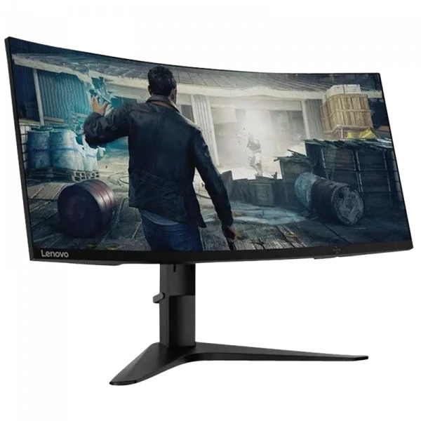 34 Игровой монитор Lenovo G34w-10, VA 3440x1440 WQHD, Чёрный