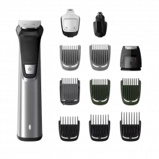 Trimmer pentru bărbați Philips Multigroom Series 7000 MG7735/15, Argintiu | Negru