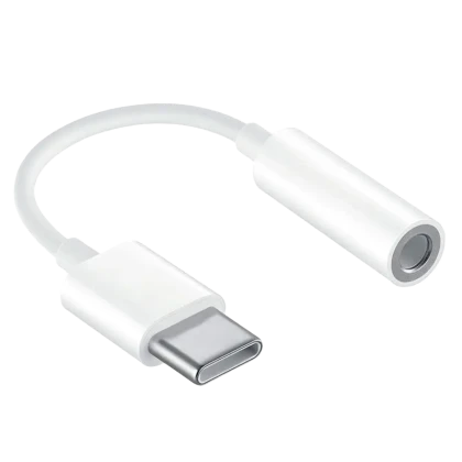 Audio Adaptor Huawei CM20, USB Type-C/3.5 mm (F), 0,09m, Alb