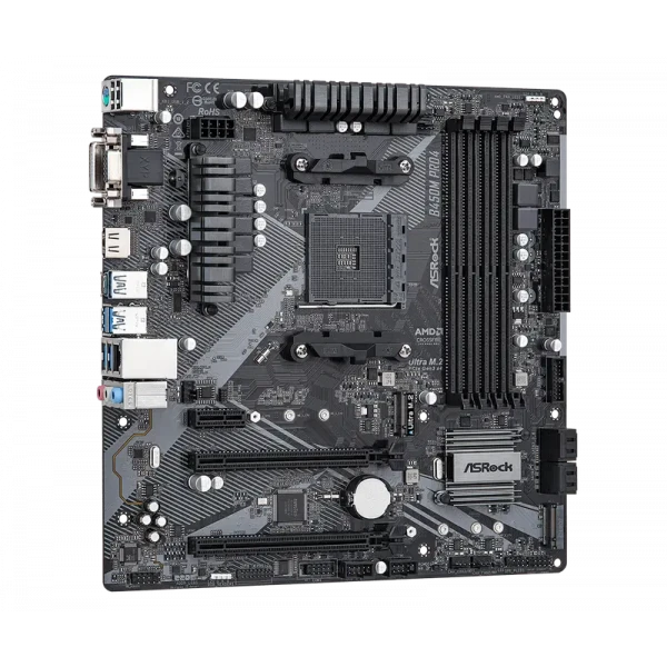 Placă de bază ASRock B450M PRO4 R2.0, AM4, AMD B450, Micro-ATX