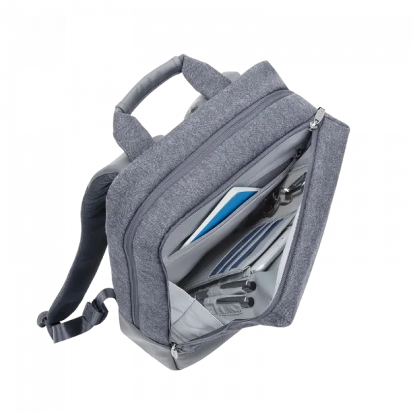 Rucsac pentru Laptop RivaCase Egmont, 15.6, Poliester, Gri