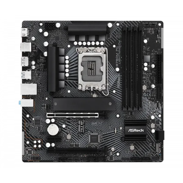 Placă de bază ASRock B760M PG LIGHTNING/D4, LGA1700, Intel B760, Micro-ATX