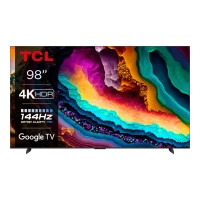 98 LED SMART Телевизор TCL 98P745, 3840x2160 4K UHD, Google TV, Чёрный