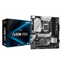 Материнская плата ASRock Z490M PRO4, LGA1200, Intel Z490, Micro-ATX