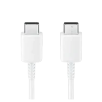 Cablu de încărcare Samsung EP-DA705BWRGRU, USB Type-C/USB Type-C, 1m, Alb