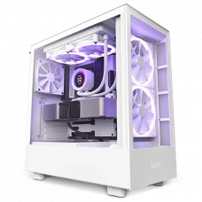 Carcasă PC NZXT H5 Elite, Midi-Tower, ATX, Alb