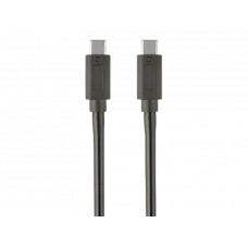 Кабель для зарядки и синхронизации Cablexpert CCP-USB3.1-CMCM-1M, USB Type-C/USB Type-C, 1м, Чёрный