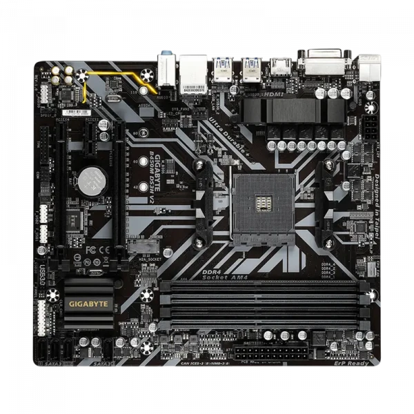 Placă de bază Gigabyte B450M DS3H V2 1.0, AM4, AMD B450, Micro-ATX