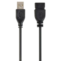 Cablu prelungitor Cablexpert CCP-USB2-AMAF-15C, USB Type-A/USB Type-A (F), 4,5m, Negru
