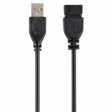 Удлинитель Cablexpert CCP-USB2-AMAF-15C, USB Type-A/USB Type-A (F), 4,5м, Чёрный