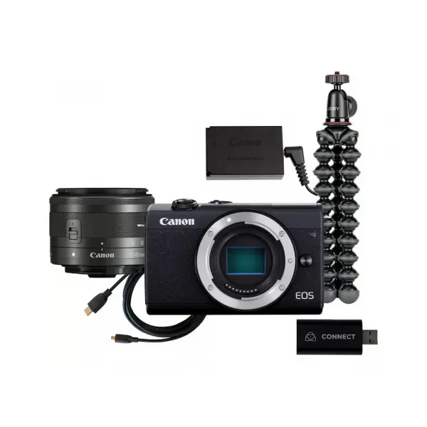 Aparat Foto Mirrorless Canon EOS M200 Streaming Kit