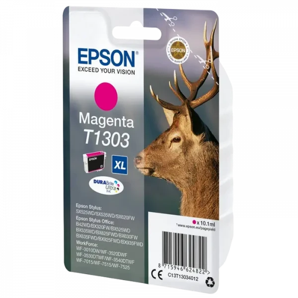 Cartuș de cerneală Epson C13T13034012, 10ml, Magenta