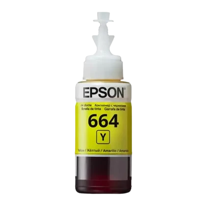 Контейнер с чернилами Epson T664, 70мл, Желтый