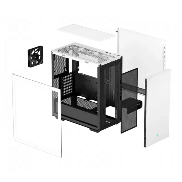 Carcasă PC Deepcool CH510 WH, Midi-Tower, ATX PS2 , Alb
