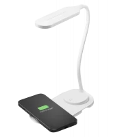 Lampa de birou Cellularline Wireless Charging Lamp, Alb