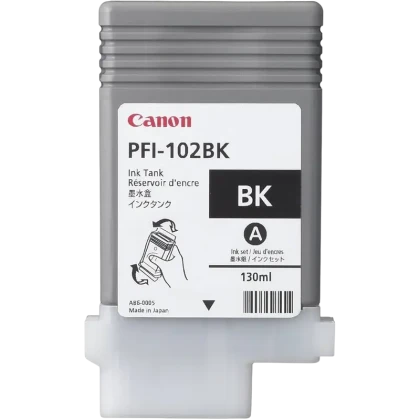 Картридж чернильный Canon PFI-102, 130мл, Черный