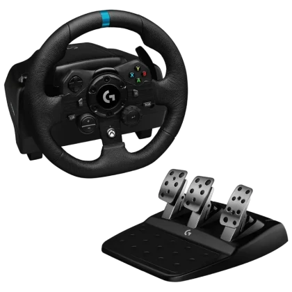 Игровой руль Logitech G923, Чёрный