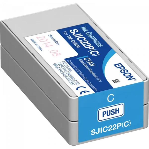 Cartuș de cerneală Epson SJIC22P, C33S020602, Cyan