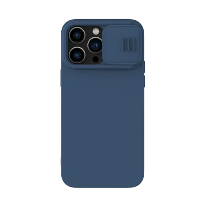 Husă Nillkin iPhone 14 Pro Max, CamShield Silky Silicone, Albastru