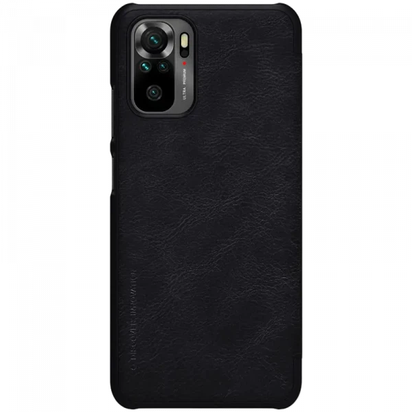 Husă tip carte Nillkin RedMi Note 10, Qin LC, Negru