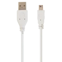 Cablu încărcare și sincronizare Cablexpert CC-USB2-AM5P-3, USB Type-A/USB Type-B, 0,9m, Alb