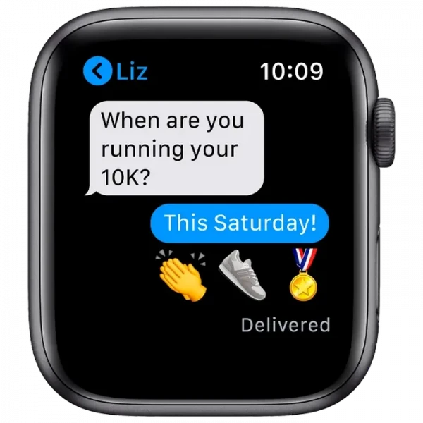 Умные часы Apple Watch Series 6 GPS M00H3, 44мм, Космический серый