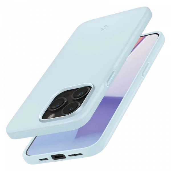 Husă Spigen iPhone 15 Pro Thin Fit, Albastru stins