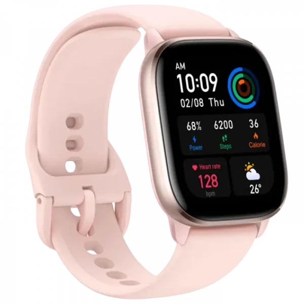 Умные часы Xiaomi Amazfit GTS 4 Mini, 42 мм, Розовый фламинго