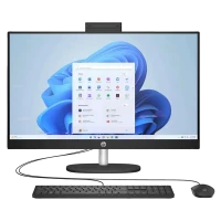 Computer All-in-One HP 27-cr0037ci, 27, Intel Core i3-1315U, 8GB/512GB, FreeDOS, Negru
