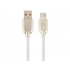 Кабель для зарядки и синхронизации Cablexpert CC-USB2R-AMCM-2M-W, USB Type-A/USB Type-C, 2м, Белый