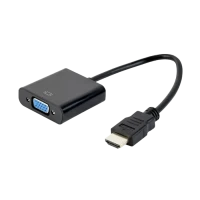 Convertor Video Cablexpert A-HDMI-VGA-04, HDMI (M) - VGA D-Sub, 0,15m, Negru