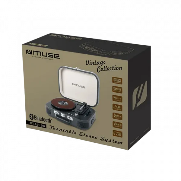Аудиосистема MUSE MT-201 GLD, Чёрный