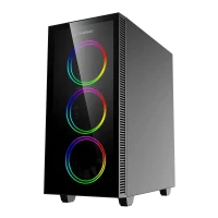 Компьютерный корпус Gamemax Draco XD, Midi-Tower, Без блока питания, Чёрный