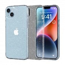 Husă Spigen iPhone 14 Liquid Crystal Glitter, Transparent