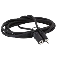 Аудиокабель Cablexpert CCA-423-5M, 3.5mm 3-pin (F) - 3.5mm 3-pin (M), 5м, Чёрный