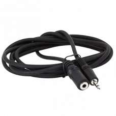 Аудиокабель Cablexpert CCA-423-5M, 3.5mm 3-pin (F) - 3.5mm 3-pin (M), 5м, Чёрный