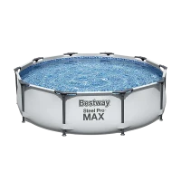 Piscină cu cadru metalic Bestway 56408, 4678L, Gri, 56408