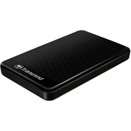 Внешний портативный жесткий диск Transcend StoreJet 25A3, 1 ТБ, Чёрный (TS1TSJ25A3K)
