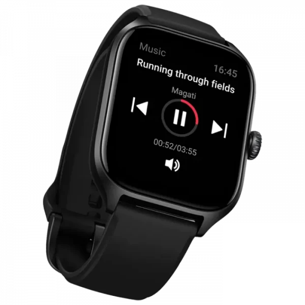 Умные часы Xiaomi Amazfit GTS, 41мм, Черный Алюминиевый Корпус с Черным ремешком