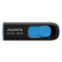 USB Flash накопитель ADATA UV128, 128Гб, Черный/Синий