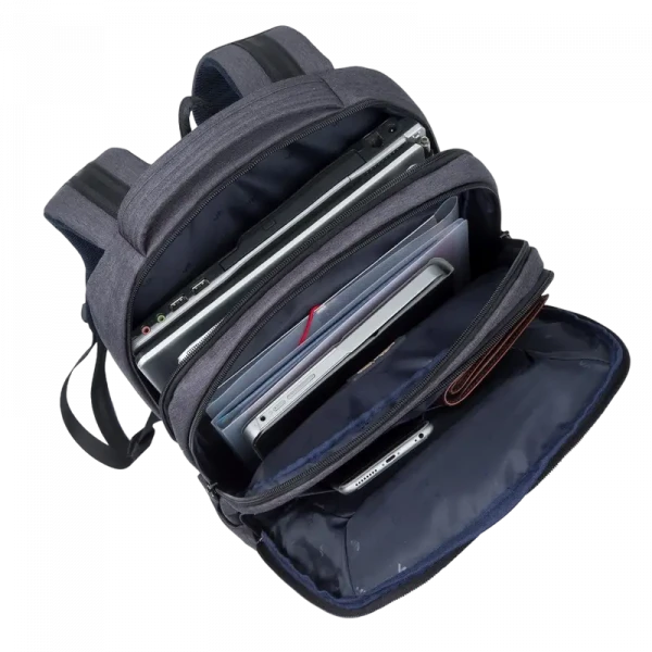 Rucsac pentru Laptop RivaCase Suzuka, Poliester, Negru