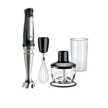 Blender de mână BRAUN MQ7035X, Negru | Argintiu