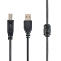 Cablu de comunicație Cablexpert CCF-USB2-AMBM-10, USB Type-A/USB Type-B, 3m, Negru