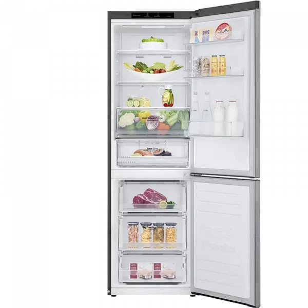 Холодильник LG GBB61PZJMN, Нержавеющая сталь