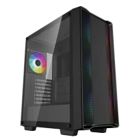 Carcasă PC Deepcool CC560 ARGB V2, Midi-Tower, Fără PSU, Negru