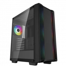 Carcasă PC Deepcool CC560 ARGB V2, Midi-Tower, Fără PSU, Negru