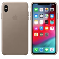 Чехол Apple iPhone XS Case, Серо-коричневый