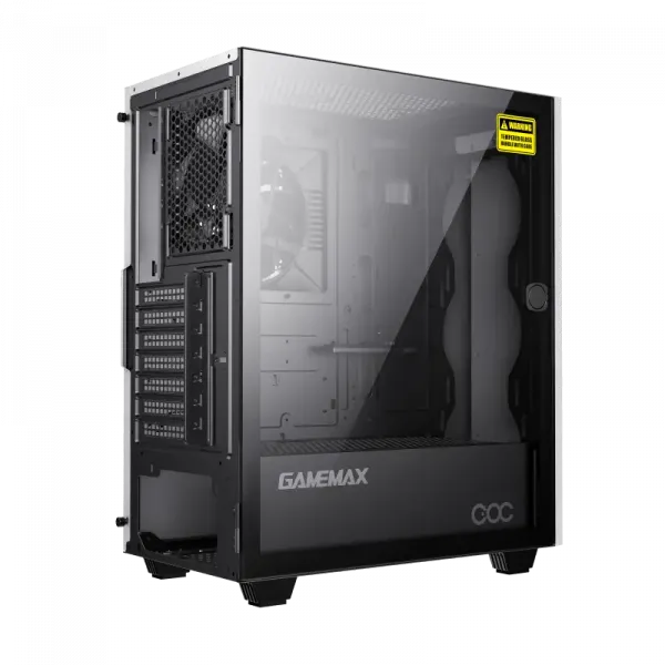 Компьютерный корпус Gamemax Diamond COC, Midi-Tower, Без блока питания, Белый