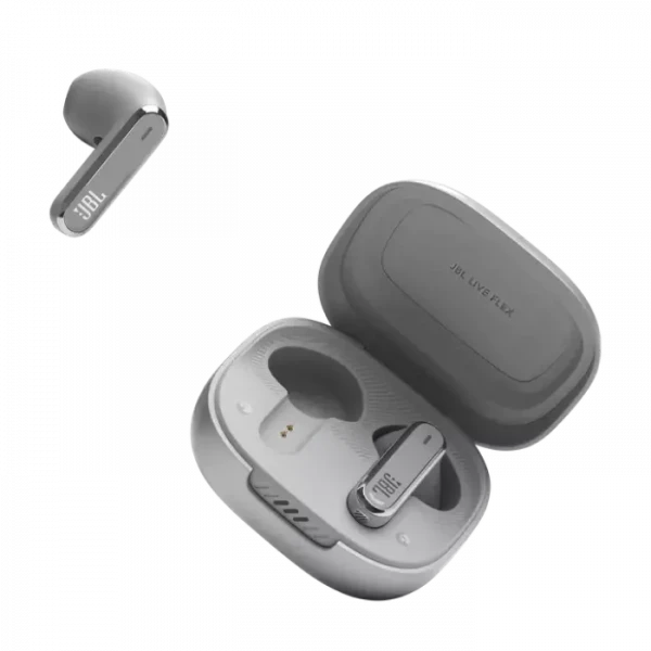 Căști JBL LIVE Flex, Argintiu