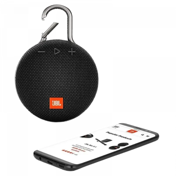 Портативная колонка JBL Clip 3, Чёрный